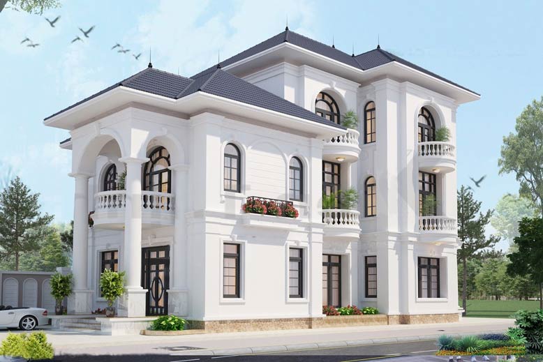 Thiết kế biệt thự phong cách tân cổ điển