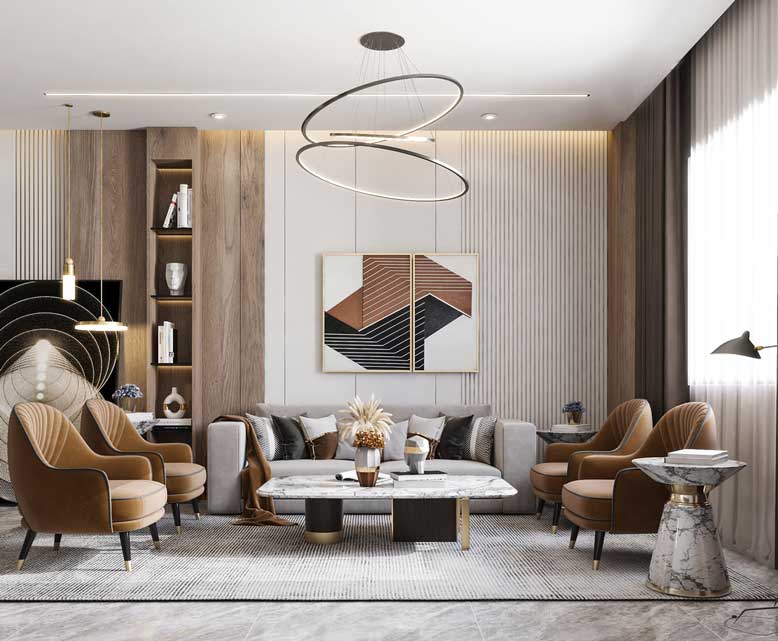 Thiết kế nội thất chung cư đẹp phong cách hiện đại