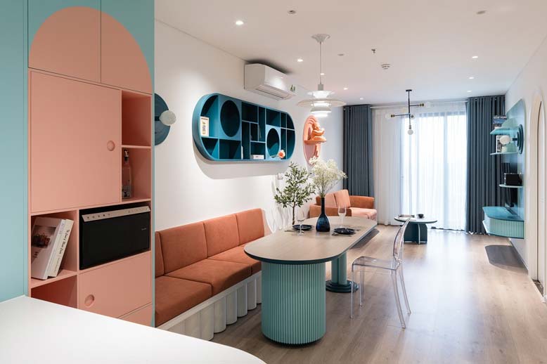 Thiết kế nội thất chung cư 2 phòng ngủ cho căn hộ từ 60m2 đến 80m2