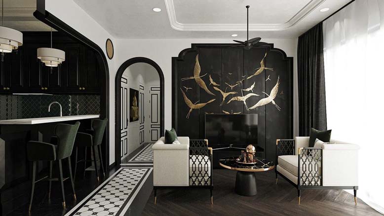 Thiết kế nội thất chung cư phong cách Đông Dương (Indochine)