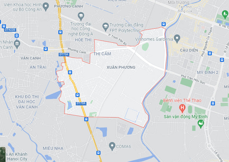 Thiết kế nhà phố phường Xuân Phương Nam Từ Liêm, biệt thự, nội thất, sân vườn