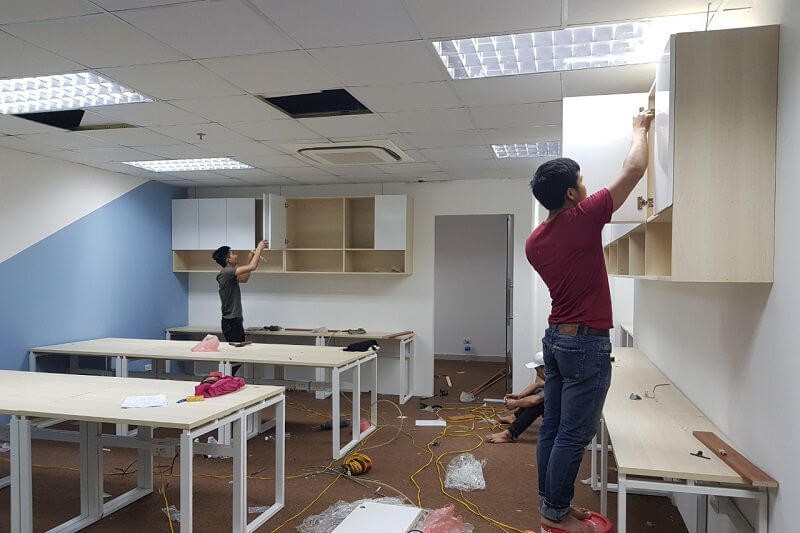 Quy trình thi công lắp đặt nội thất