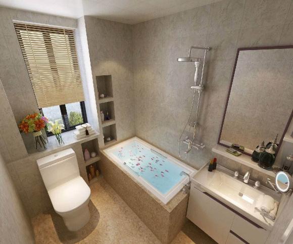 Phòng tắm chính ẩm ướt và có mùi, dọn dẹp mệt mỏi