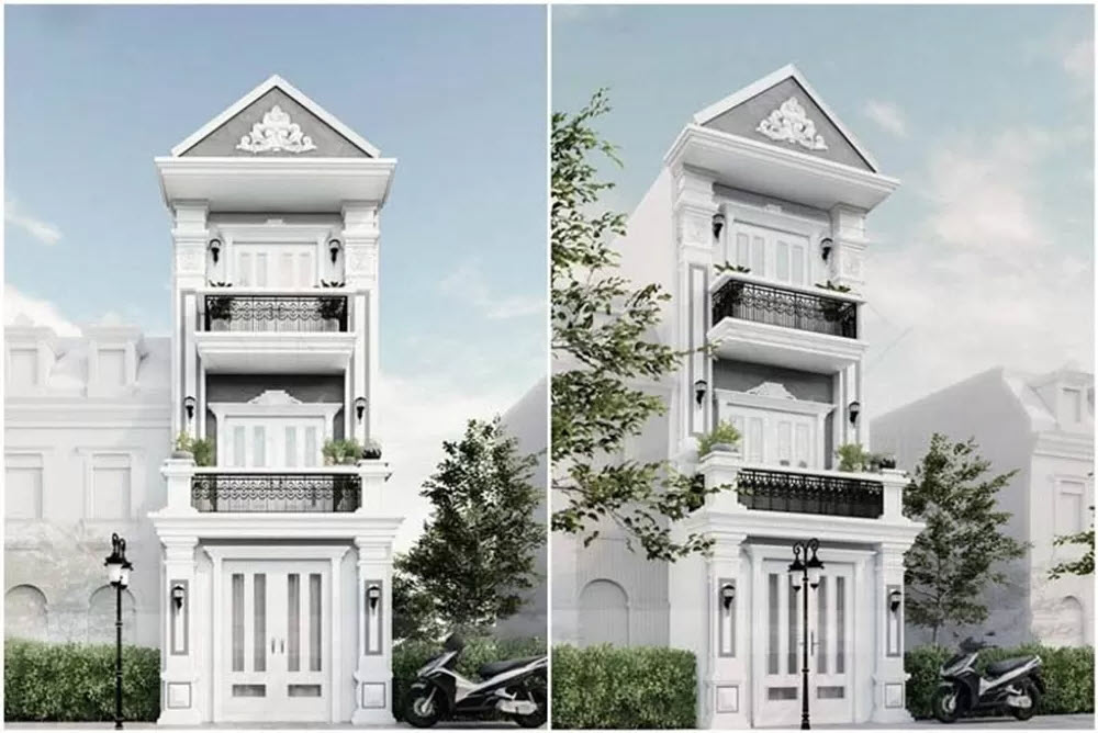 Nhà ống 3 tầng phong cách cổ điển