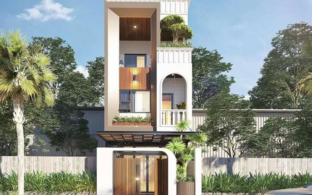 Mẫu thiết kế nhà phố đẹp độc đáo